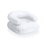 Poltrona gonfiabile da spiaggia in PVC con comodo schienale Relax color bianco prima vista