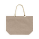 Shopper personalizzata con manici di corda 220 g/m2 color marrone prima vista