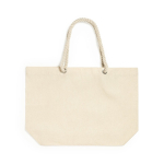 Shopper personalizzata con manici di corda 220 g/m2 color naturale prima vista