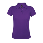Polo aziendali in poliestere e cotone ringpun 200 g/m² SOL'S Prime color viola seconda vista