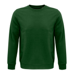 Felpa Unisex Bambino Scollo Rotondo - Colore Verde Bottle - 9-10 Anni - 50% Cotone 50% Poliestere - Per Scuola