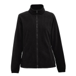 Pile da donna ad alta densità in poliestere 300g/m² con zip THC Gama color nero prima vista