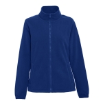 Pile da donna ad alta densità in poliestere 300g/m² con zip THC Gama color blu reale prima vista