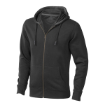 Felpa uomo con cappuccio in cotone e poliestere 300 g/m² Elevate Life color nero