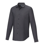 Camicia in popeline 121 g/m² cotone biologico con logo Elevate NXT color nero