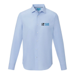 Camicia in popeline 121 g/m² cotone biologico con logo Elevate NXT vista area di stampa