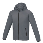 Giubbino da uomo impermeabile con cappuccio Elevate Essentials color grigio scuro