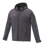 Giacca softshell da uomo in jersey, TPU e pile 360 g/m² Elevate Life color grigio scuro