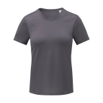 Tshirt tecnica cool fit donna in poliestere 105g/m² Elevate Essentials color grigio scuro seconda vista frontale