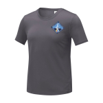Tshirt tecnica cool fit donna in poliestere 105g/m² Elevate Essentials color grigio scuro vista con stampa serigrafica