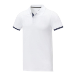 Polo con dettaglio colorato in cotone 220 g/m² Elevate Life color bianco