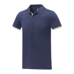 Polo con dettaglio colorato in cotone 220 g/m² Elevate Life color blu mare