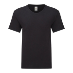 T-shirt con scollo a V in cotone pettinato da 140g/m² Fruit of the Loom