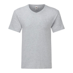 T-shirt con scollo a V in cotone pettinato da 140g/m² Fruit of the Loom