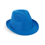 Cappello in plastica PP di vari colori con nastro sublimabile