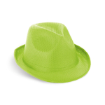 Cappello in plastica PP di vari colori con nastro sublimabile