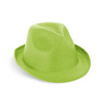 Cappello in plastica PP di vari colori con nastro sublimabile