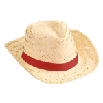 Cappelli di paglia con logo su nastro in tanti colori vivaci Cancun color naturale sesta vista