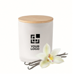 Candele profumate personalizzate da  200 gr Candlelight Medium color bianco vista area di stampa