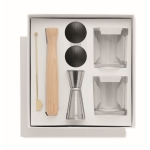 Set con 7 accessori da barman per realizzare cocktail Night color argento quinta vista
