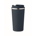Bicchiere termico da asporto in acciaio con logo 510 ml Elegant XL color blu mare
