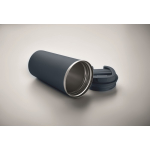 Bicchiere termico da asporto in acciaio con logo 510 ml Elegant XL color blu mare terza vista fotografica