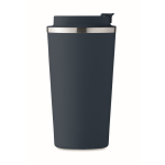 Bicchiere termico da asporto in acciaio con logo 510 ml Elegant XL color blu mare sesta vista