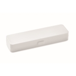 Colorate posate con logo in plastica con astuccio abbinato Takeaway color bianco seconda vista