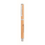 Roller in bambù con cappuccio e dettagli cromati inchiostro blu Bamboo color legno seconda vista principale