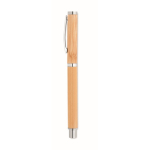 Roller in bambù con cappuccio e dettagli cromati inchiostro blu Bamboo color legno quinta vista