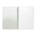 Blocco note personalizzato A5 con spirale fogli a righe Colors RPET color bianco