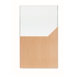 Trofeo personalizzato in cristallo con base in legno Commemorative color legno seconda vista