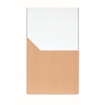 Trofeo personalizzato in cristallo con base in legno Commemorative color legno terza vista