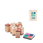 Set Di 8 Timbri In Legno Natalizi, Motivi Vari, Dimensioni 3 Cm, Per Biglietti E Calendari Dell'Avvento