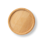 Tazza promozionale in ceramica con coperchio bamboo 230ml Small Cover