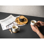 Tazza promozionale in ceramica con coperchio bamboo 230ml Small Cover vista ambiente