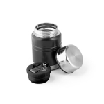Thermos per alimenti da 500ml in acciaio con doppia parete Liquid To Go color nero seconda vista