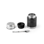 Thermos per alimenti da 500ml in acciaio con doppia parete Liquid To Go color nero terza vista