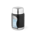 Thermos per alimenti da 500ml in acciaio con doppia parete Liquid To Go color nero quinta vista