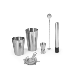 Set da cocktail con shaker da 750ml e altri accessori in acciaio Sommelier color argento quarta vista