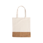 Borsa personalizzata in twill di cotone e sughero 160 g/m2 Corizza color beige prima vista