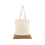 Borsa personalizzata in twill di cotone e sughero 160 g/m2 Corizza color beige quarta vista