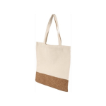 Borsa personalizzata in twill di cotone e sughero 160 g/m2 Corizza color beige ottava vista