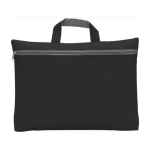 Cartella portadocumenti con zip in poliestere più colorazioni Budget color nero prima vista