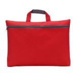 Cartella portadocumenti con zip in poliestere più colorazioni Budget color rosso prima vista