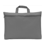 Cartella portadocumenti con zip in poliestere più colorazioni Budget color grigio prima vista