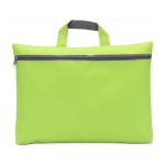 Cartella portadocumenti con zip in poliestere più colorazioni Budget color verde chiaro  prima vista