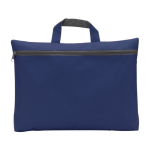 Cartella portadocumenti con zip in poliestere più colorazioni Budget color blu scuro prima vista