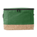 Borsa termica personalizzata base in sughero 12 lattine Exclusive color verde prima vista