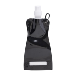Economica bottiglia d'acqua pubblicitaria pieghevole 420ml Rebel color nero prima vista